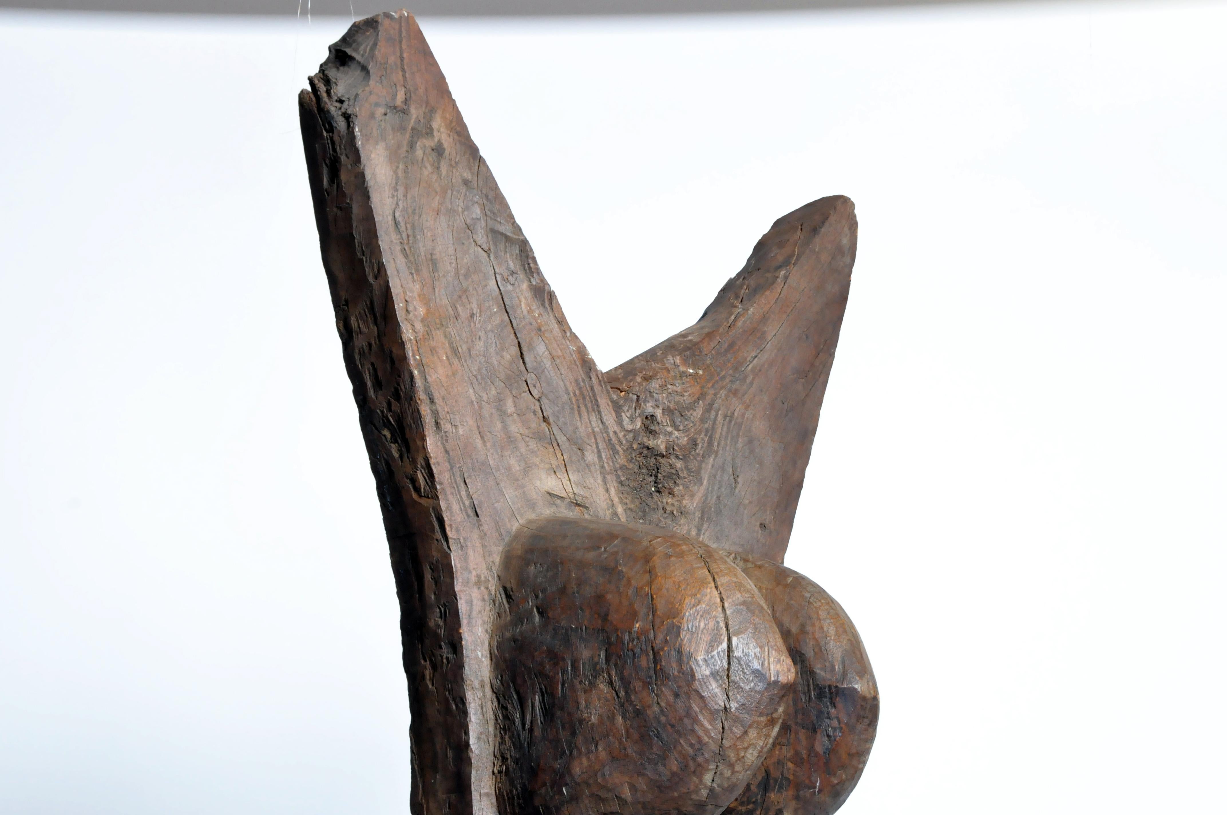 Poteau en bois sculpté de style tribe Bamana en vente 6