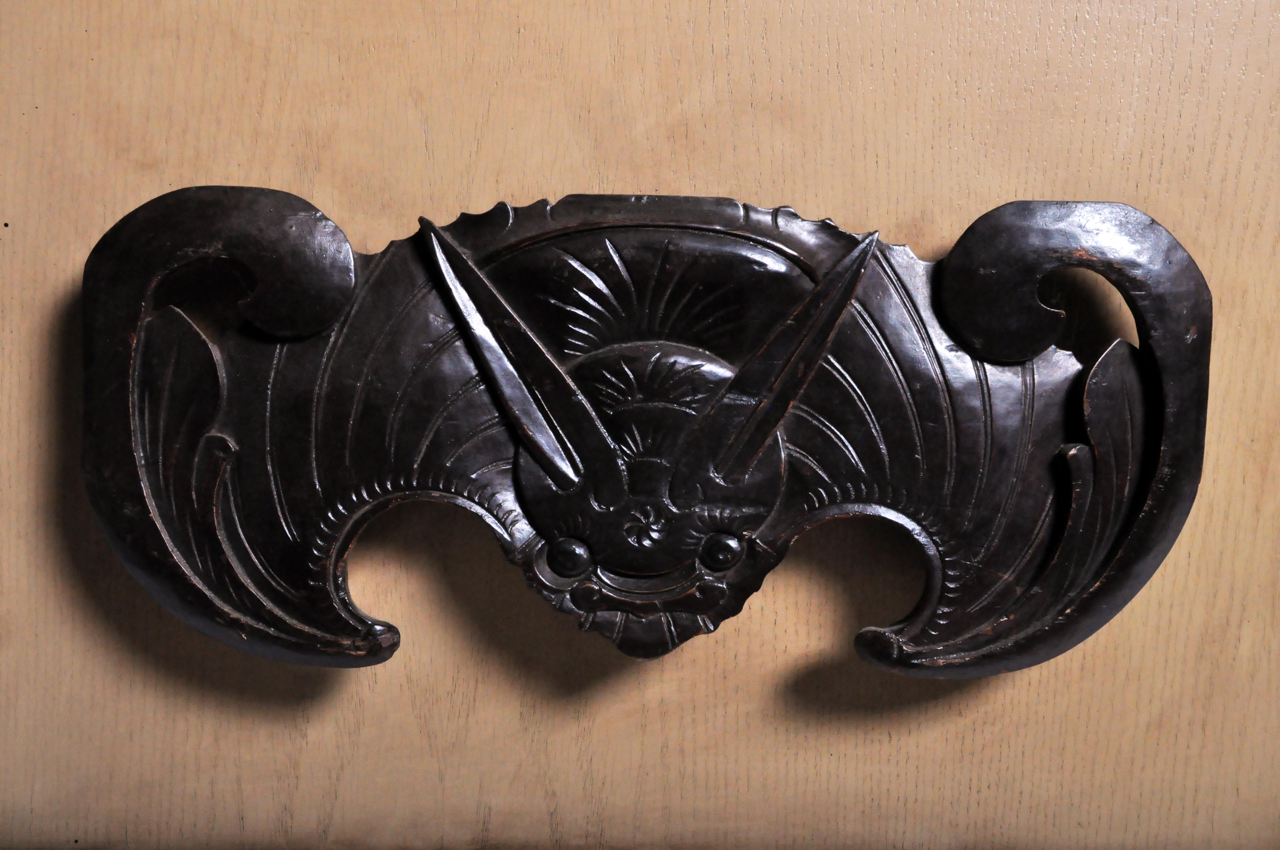 Carved Wooden Bats 6