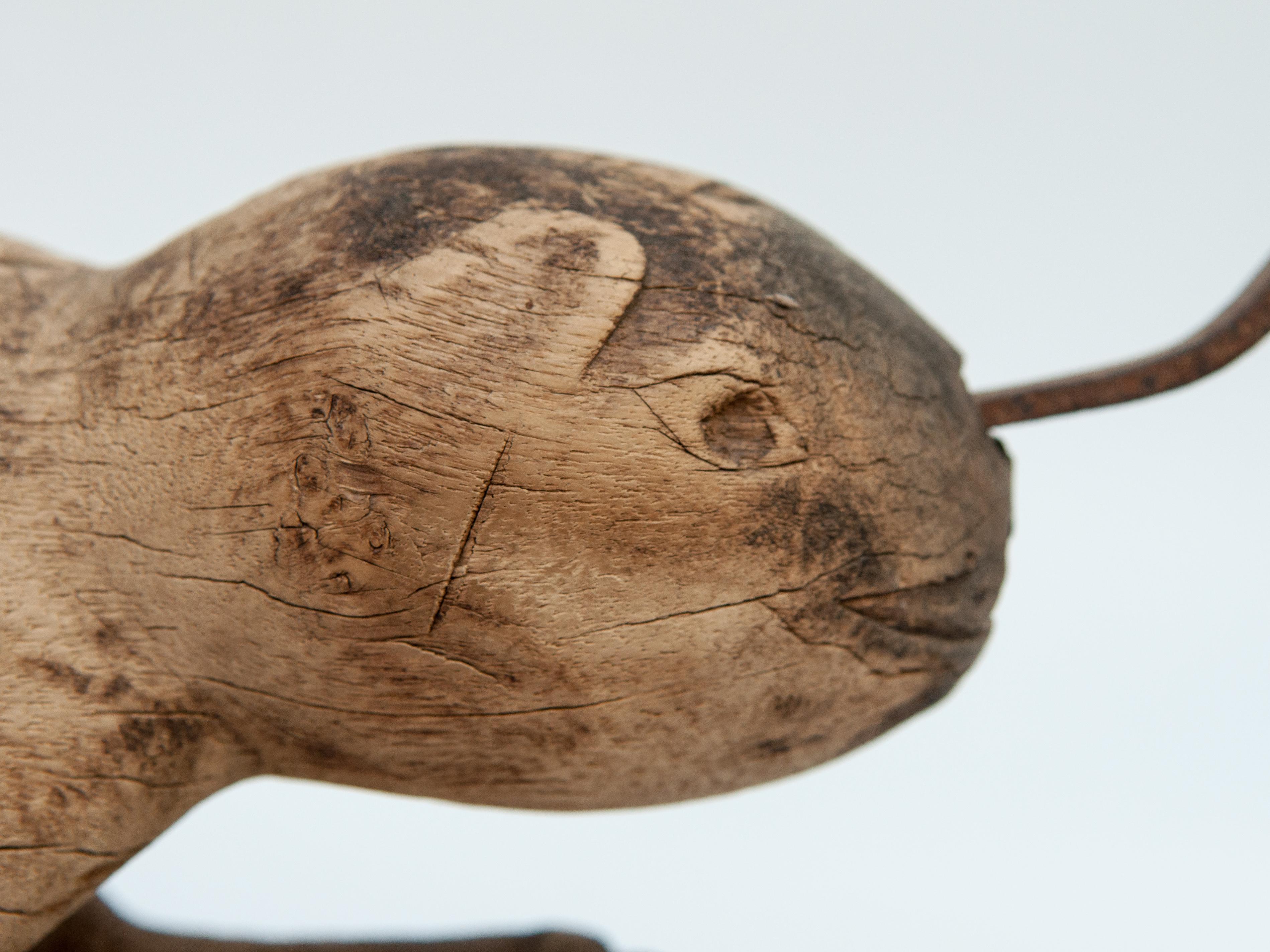 Carved Wooden Coconut Grater, Animal Motif, North Thailand, Mid-20th Century 10