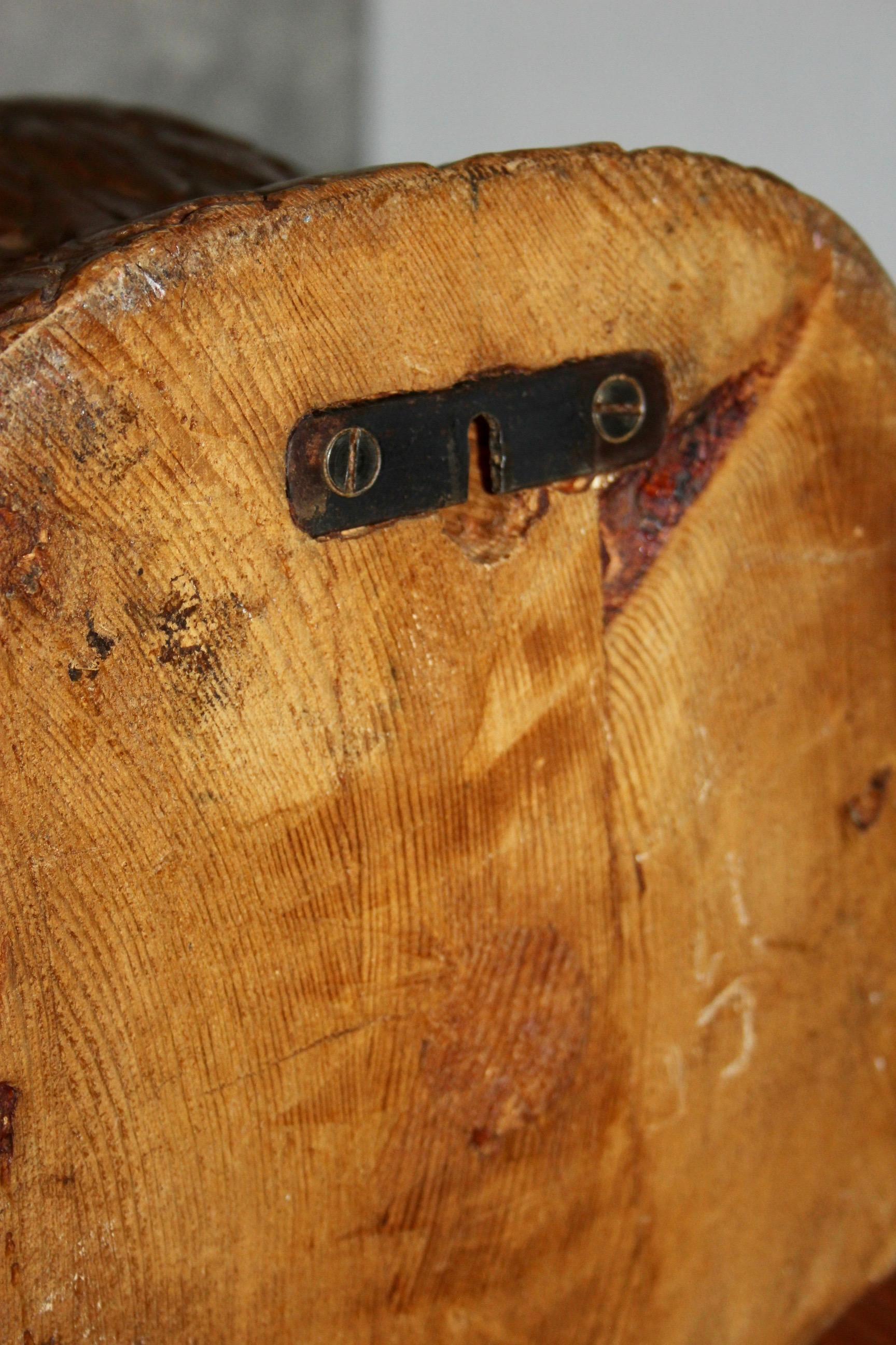 carved wooden eagle head 3