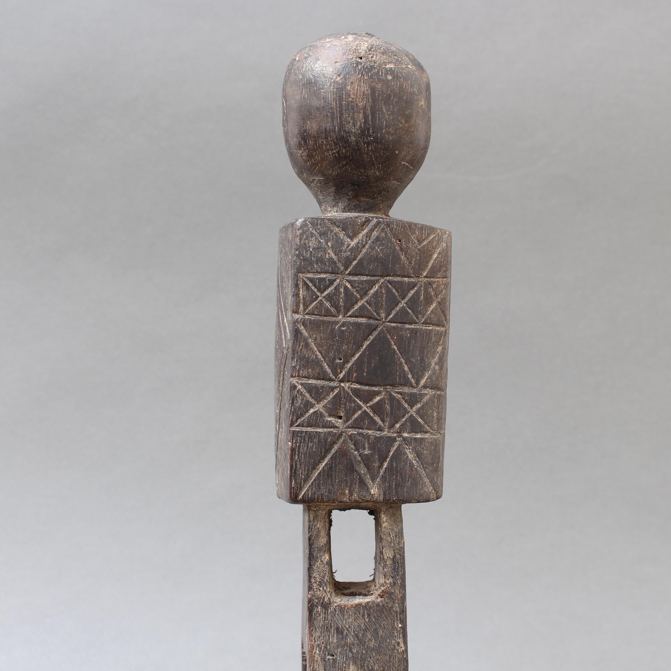 Carved Wooden Figure from Nias, Indonesia, circa 1960s-1970s For Sale 3