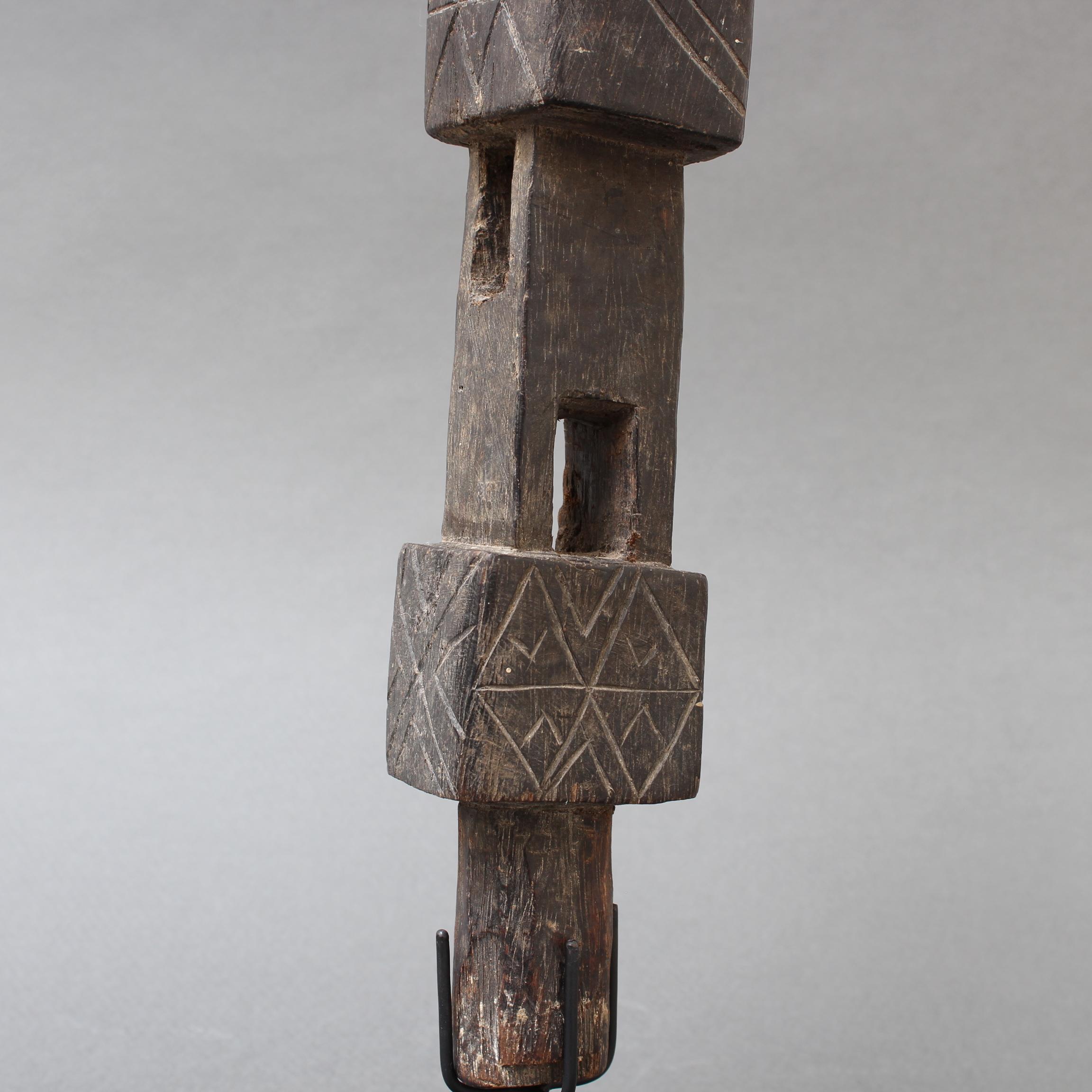 Carved Wooden Figure from Nias, Indonesia, circa 1960s-1970s For Sale 5