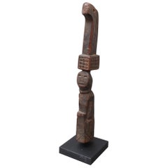 Vintage Carved Wooden Figure / Handle Tool from Timor Island, Indonesia