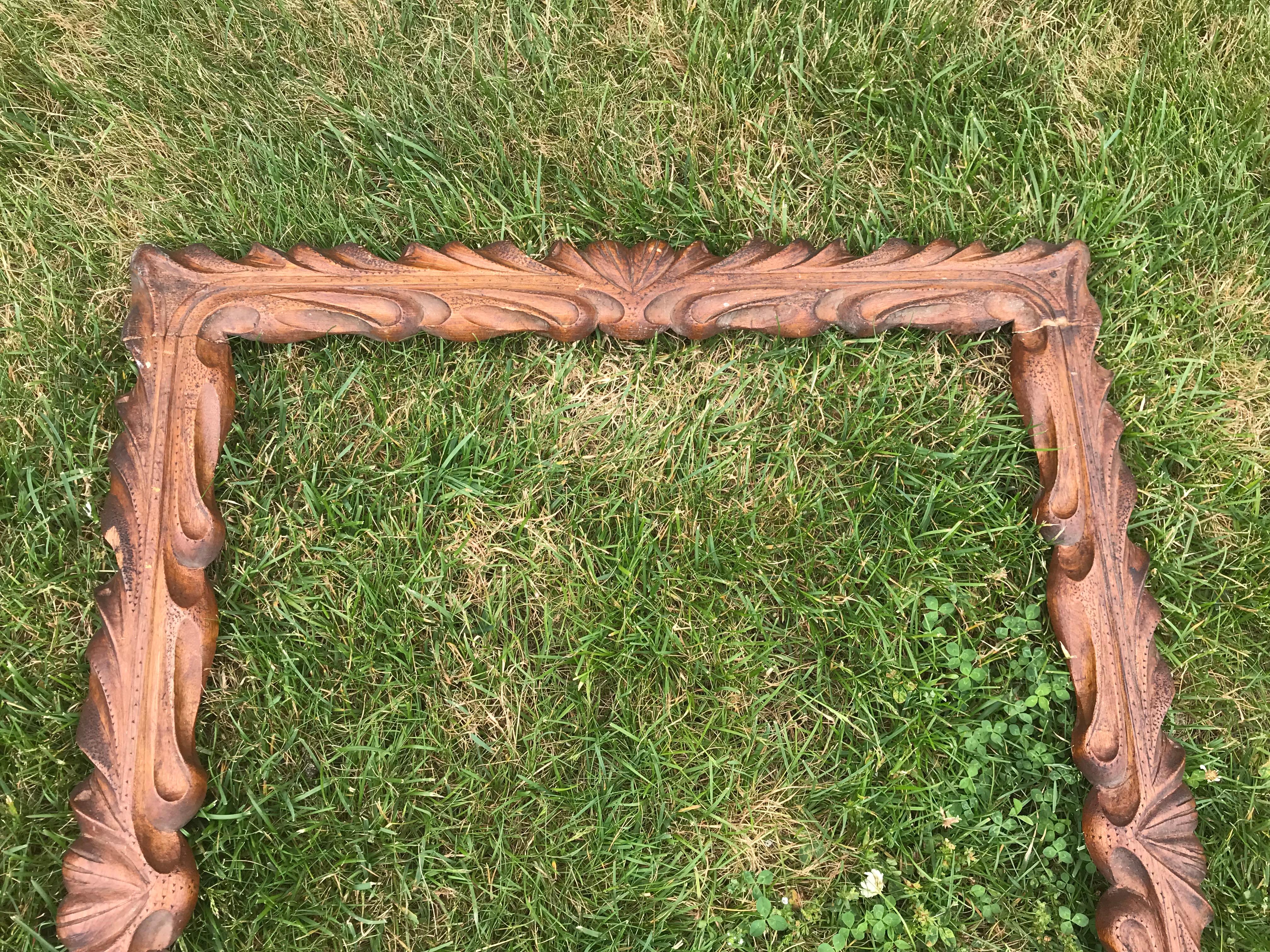 20th Century Carved Wooden Frame