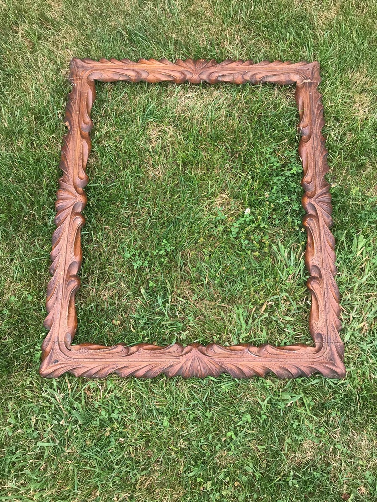 Carved Wooden Frame at 1stDibs