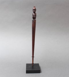 Carved Wooden Hairpin from Timor Island, Indonesia, circa 1970s