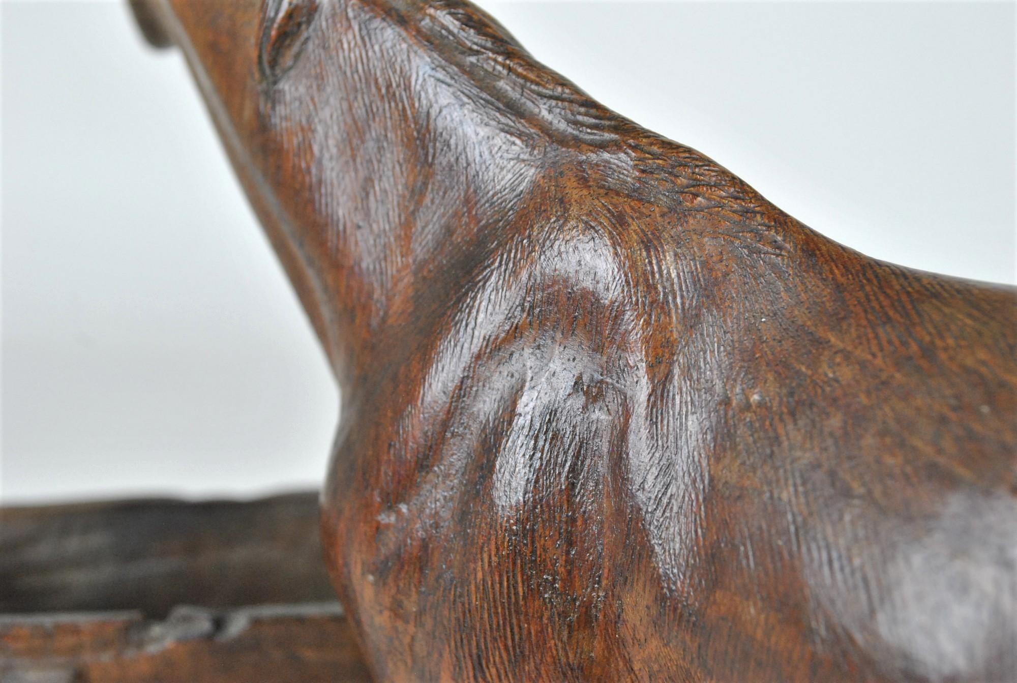 Carved Wooden Horse, Black Forest, 19th Century For Sale 9
