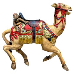 Carved Wooden Juvenile Carousel Camel