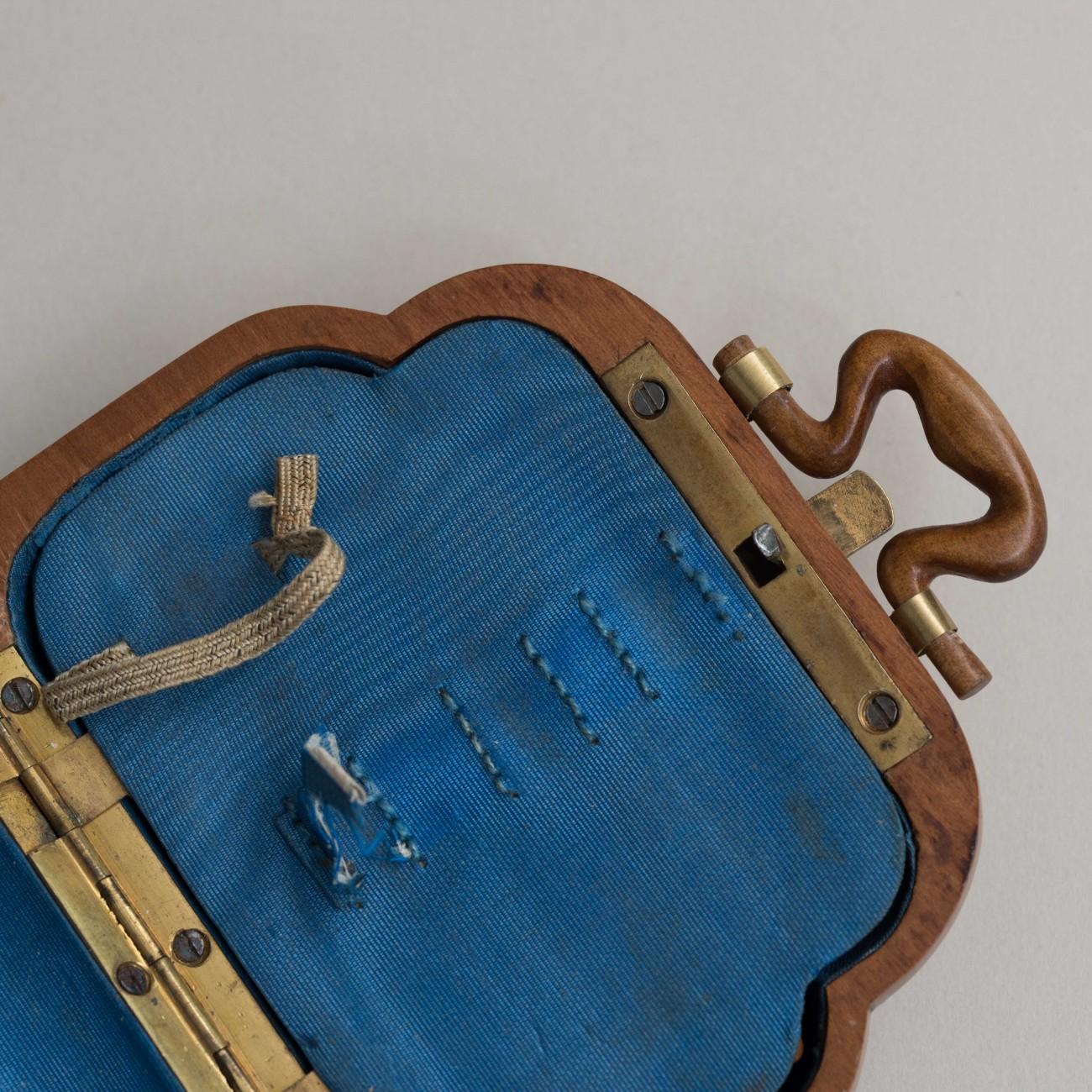 Carved Wooden Miniature Bag, circa 1900 In Good Condition In London, GB