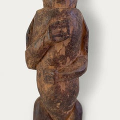 Carved Wooden 'Mpwuu' Statue, Yanzi People, Democratic Republic of Congo
