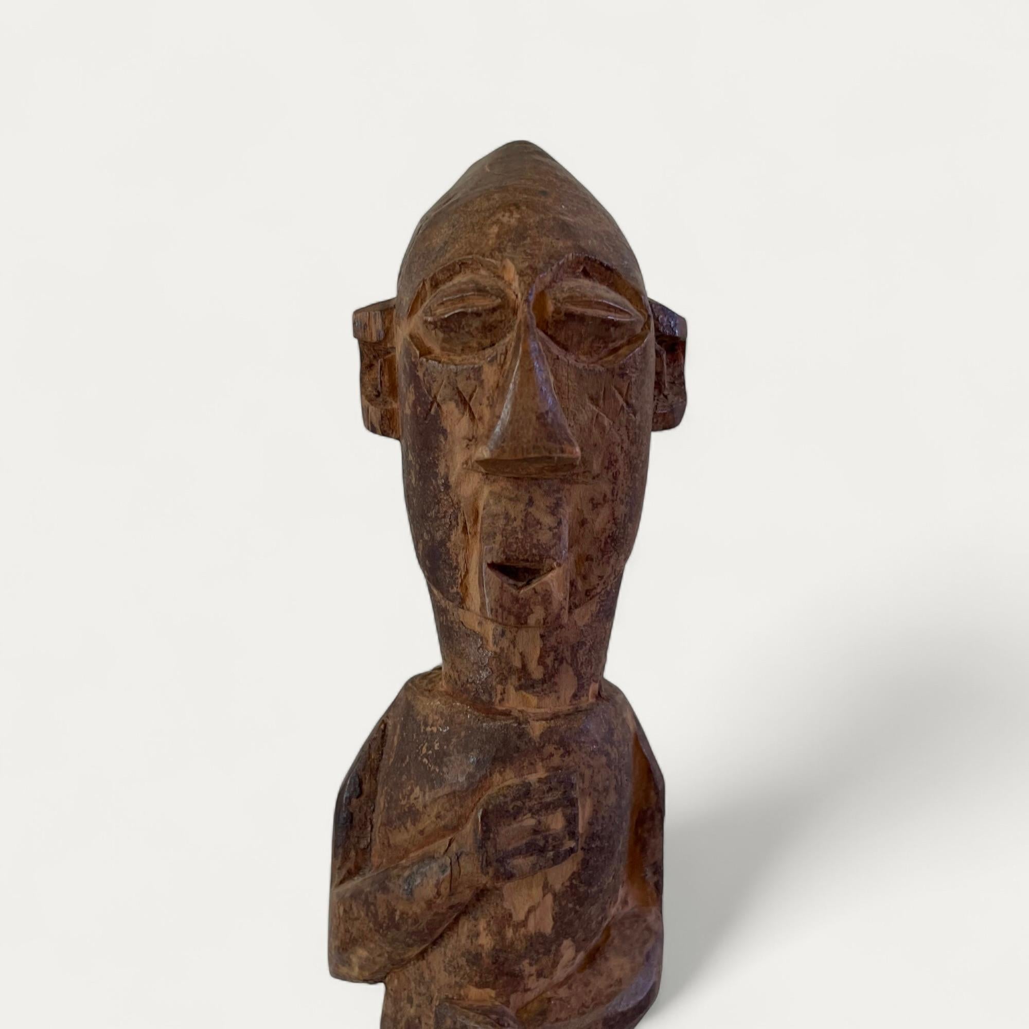 Carved Wooden 'Mpwuu' Statue, Yanzi People, Democratic Republic of Congo en vente 1