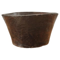 Carved Wooden Primitive Bowl.