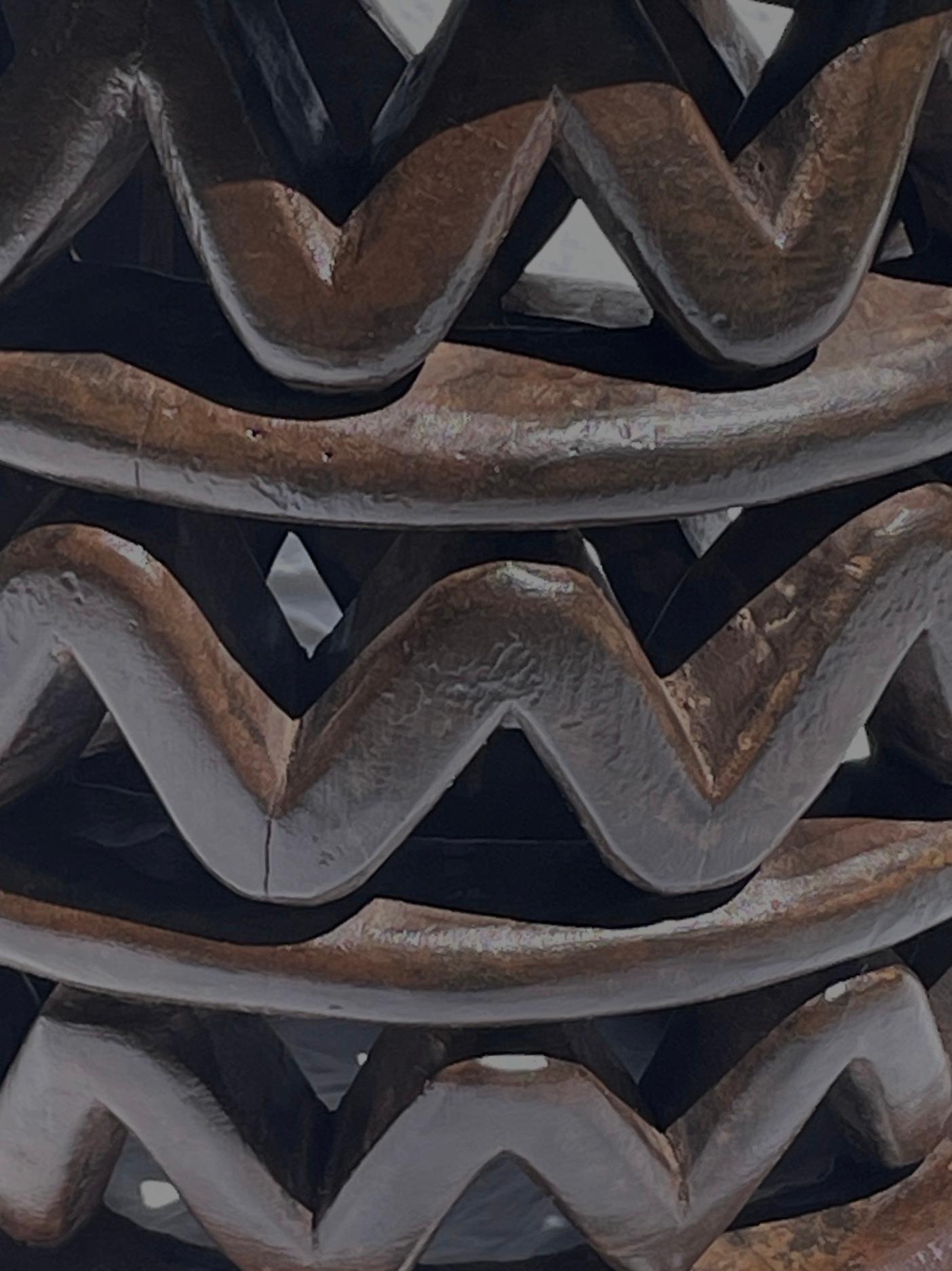 Hand-Carved Carved Wooden Stool, 1950s, Africa For Sale