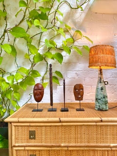 Carved Wooden Traditional Mask from Timor Island, Indonesia, circa 1970s