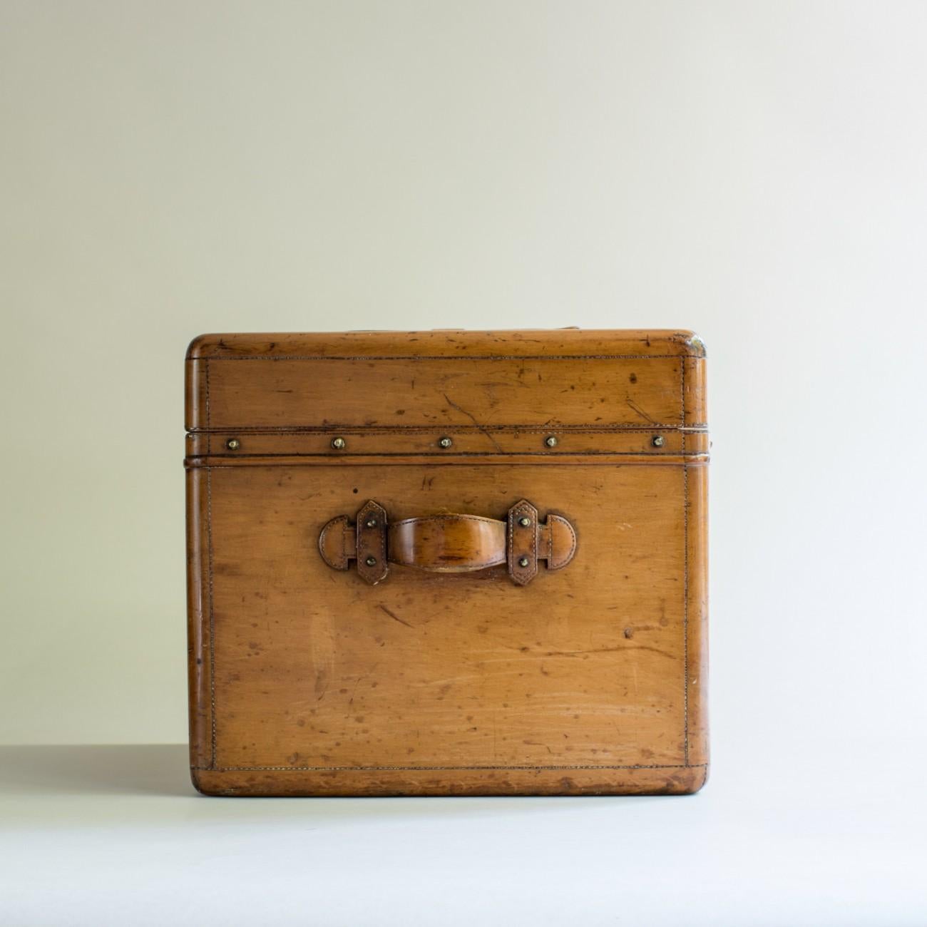 French Carved Wooden Trunk/Smokers Compendium, circa 1900