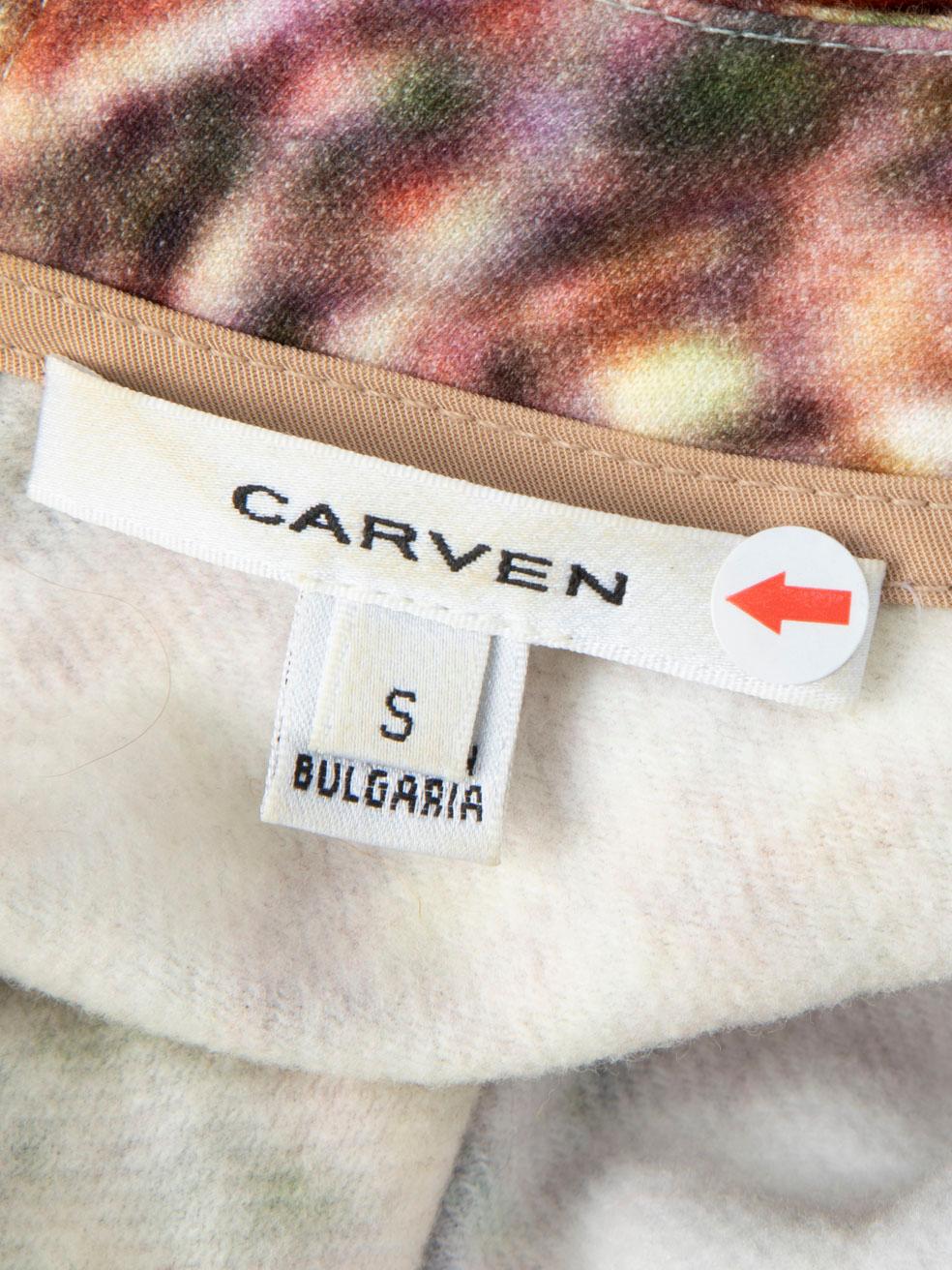 Carven Abstract Mini Skater Dress Size S For Sale 5