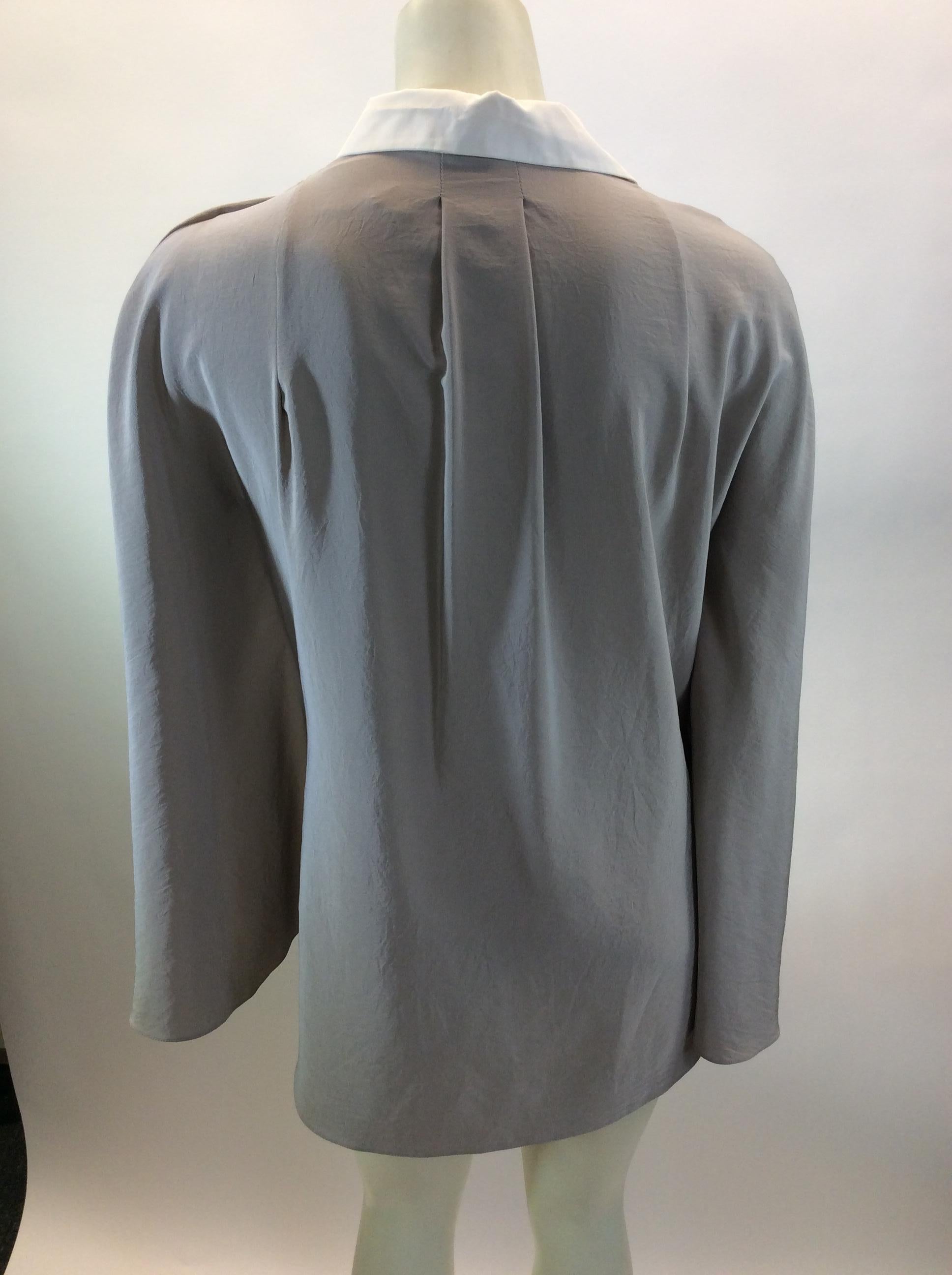 Carven Beige Blouse NWT In New Condition For Sale In Narberth, PA