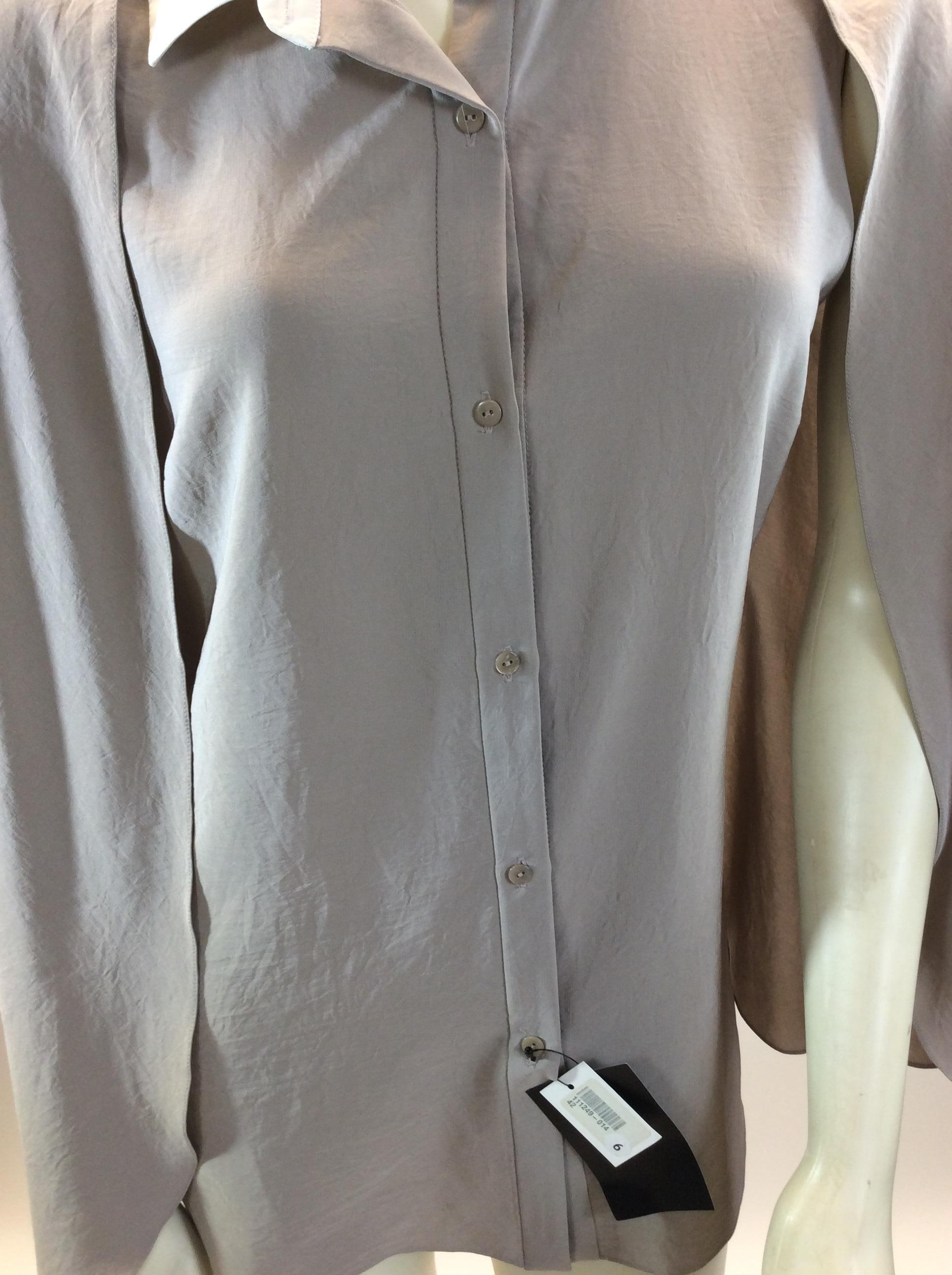 Carven Beige Blouse NWT For Sale 2