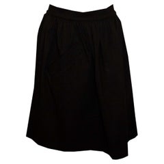 Carven Black Cotton Skirt