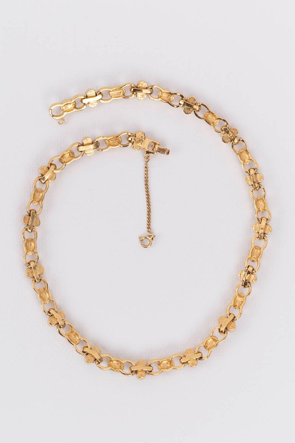 Carven Choker in Gilded Metal For Sale 3