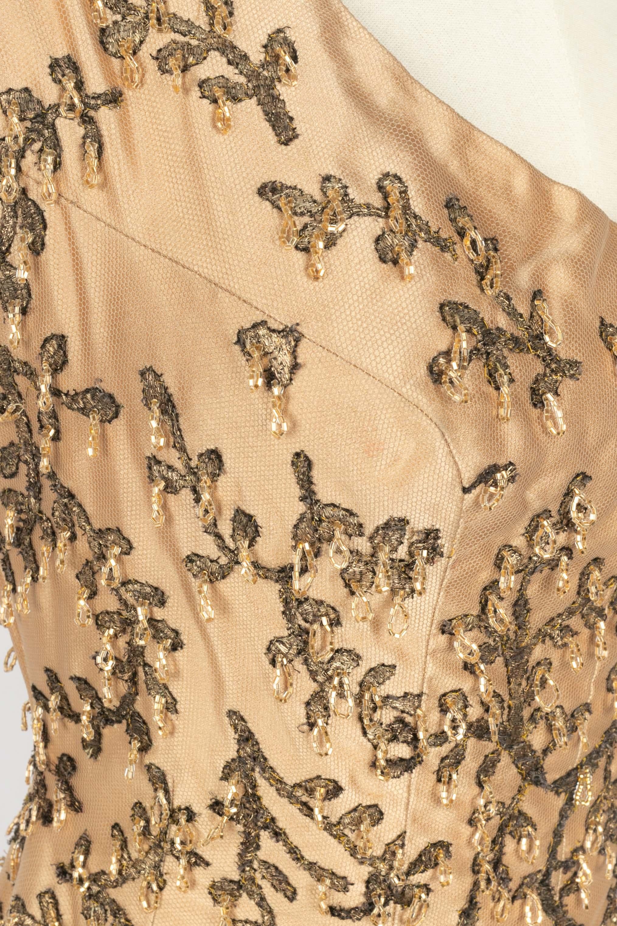 De las mujeres Vestido bordado Carven años 60 en venta