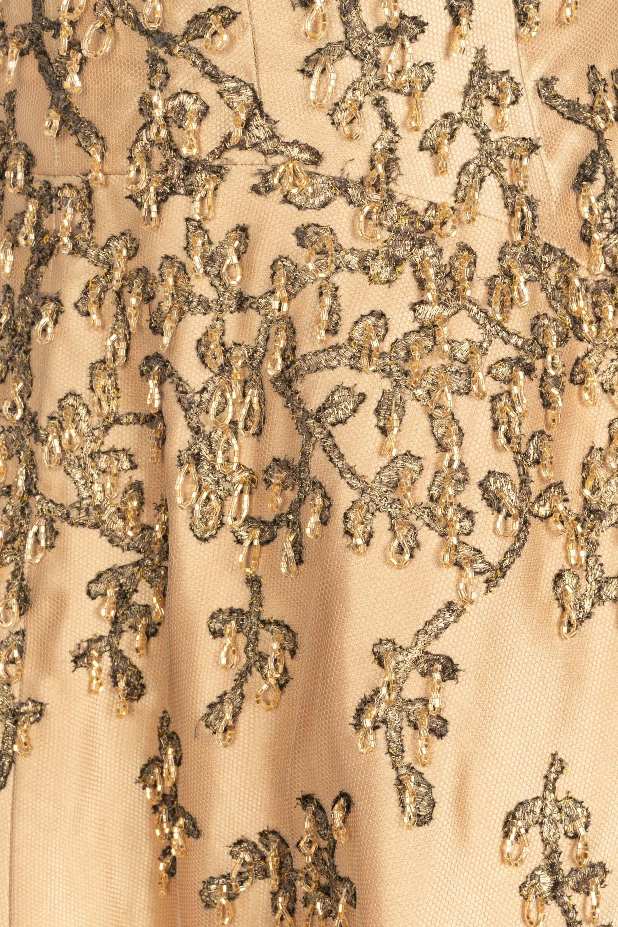 Vestido bordado Carven años 60 en venta 4