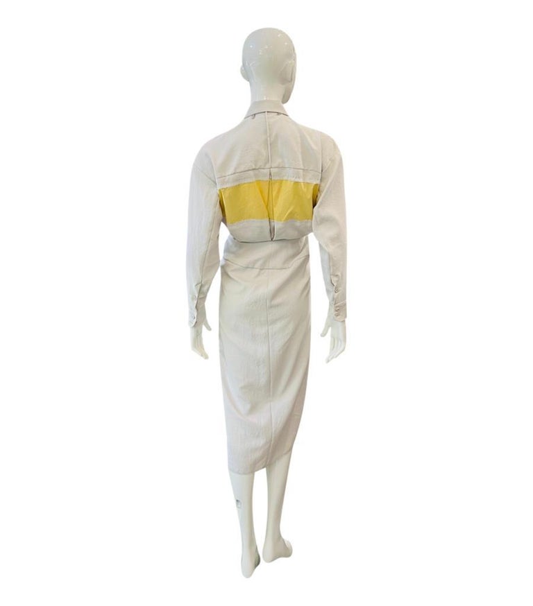 Carven Gathered Shirt Dress For Sale at 1stDibs