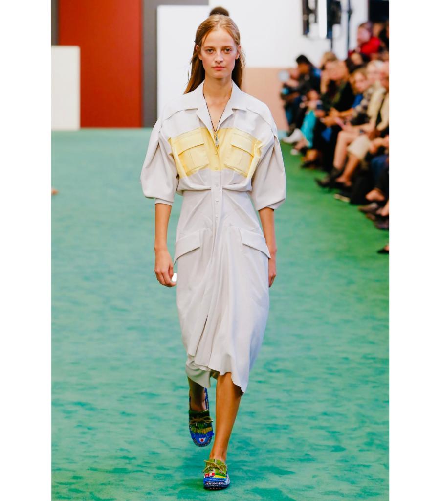 Carven Gathered Shirt Dress For Sale 3