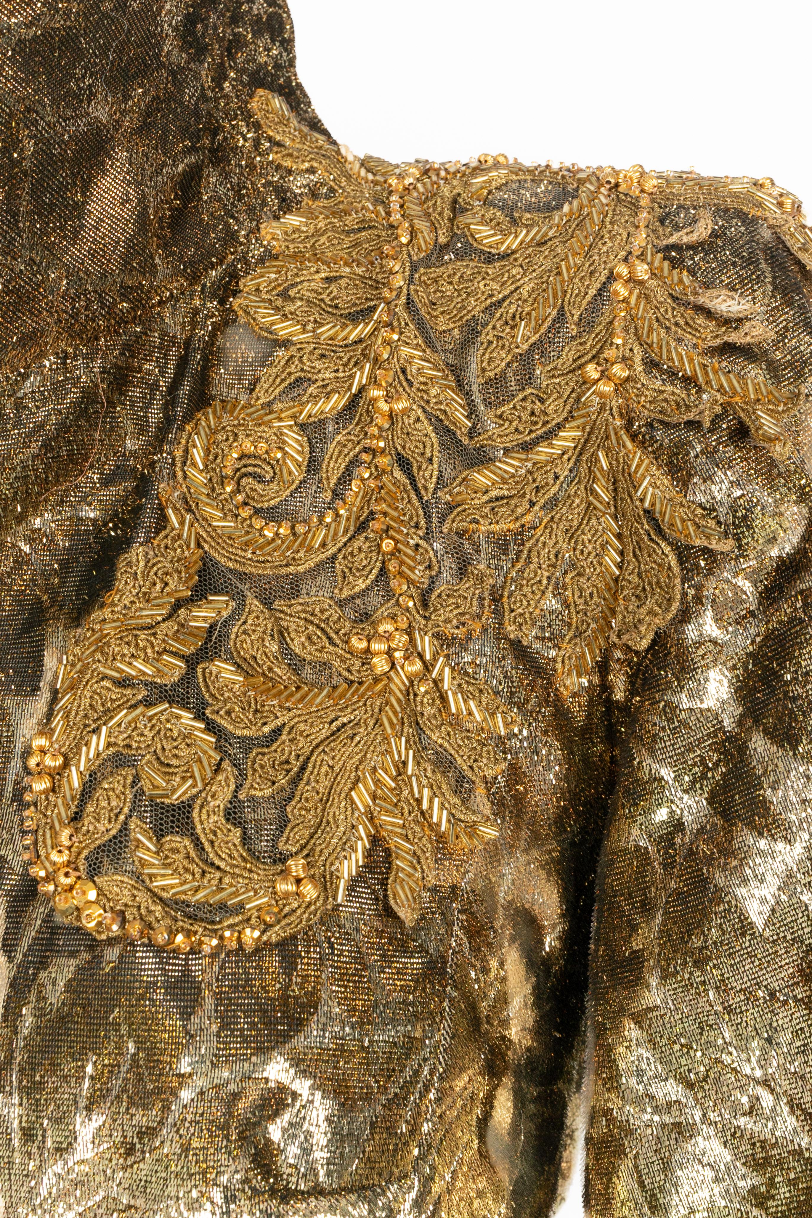 Carven golden jacket Haute Couture fall 2004-2005 im Angebot 5