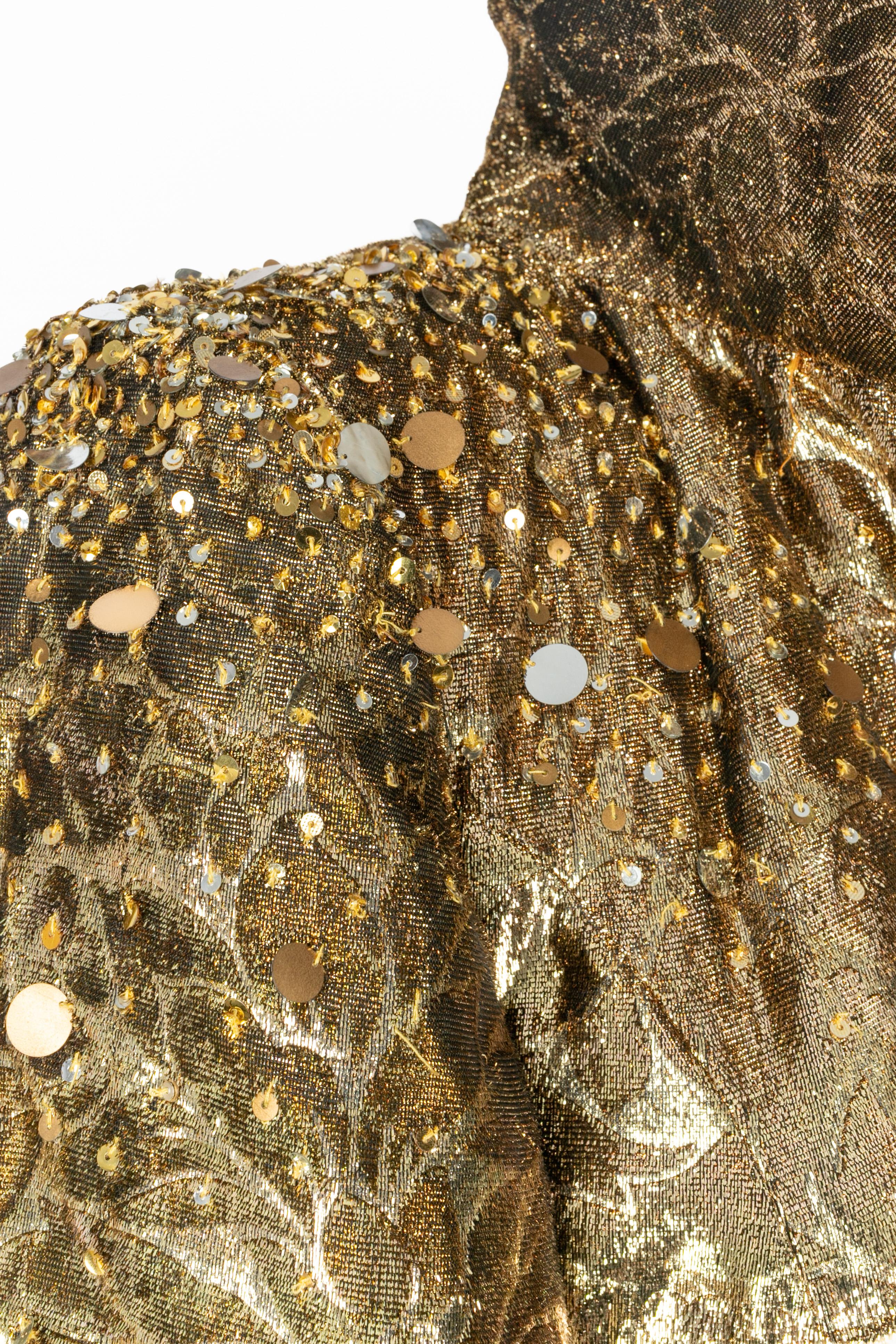 Carven golden jacket Haute Couture fall 2004-2005 im Angebot 1