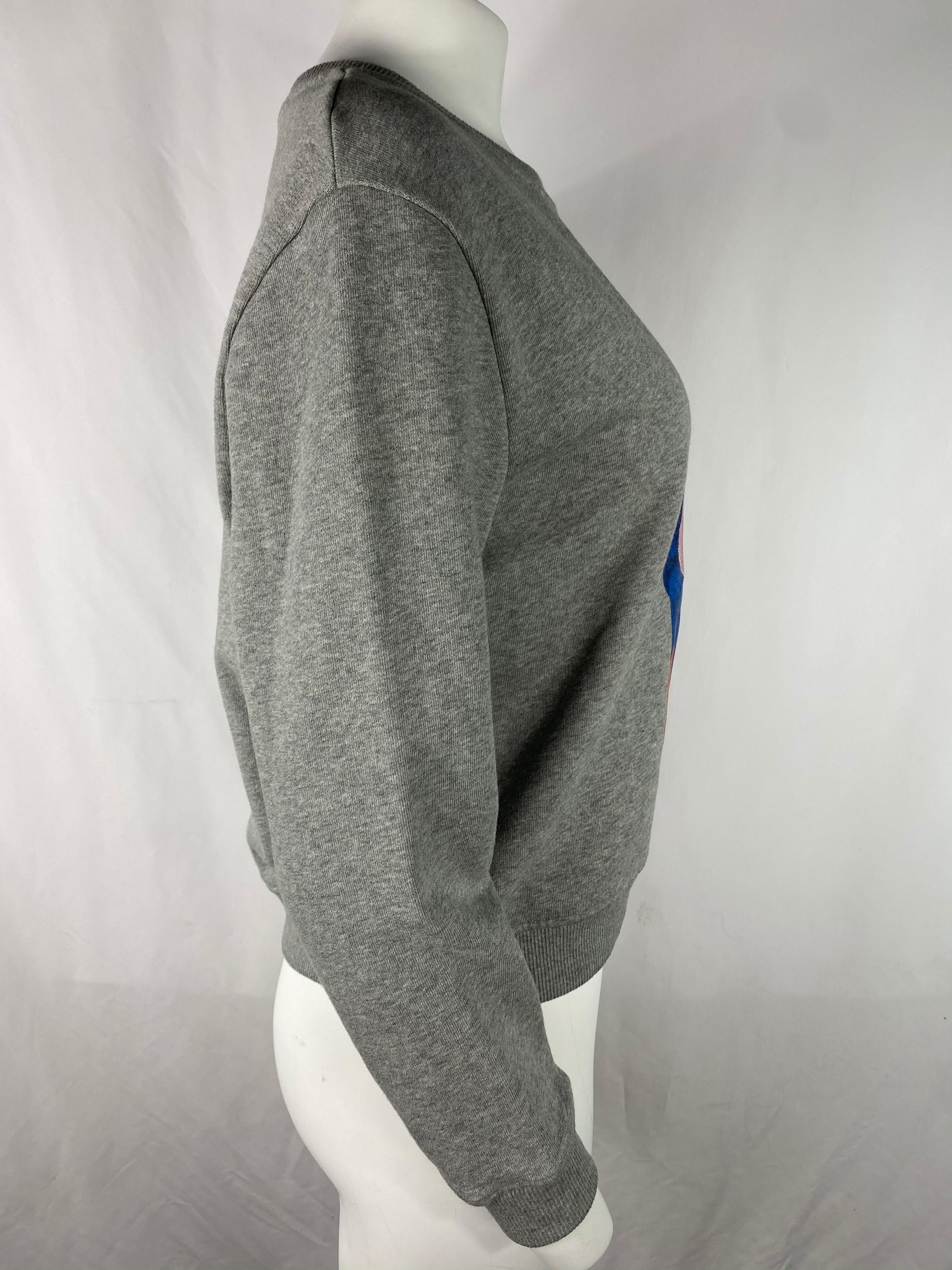 Gris Carven Sweatshirt Pull-over gris, taille Medium en vente