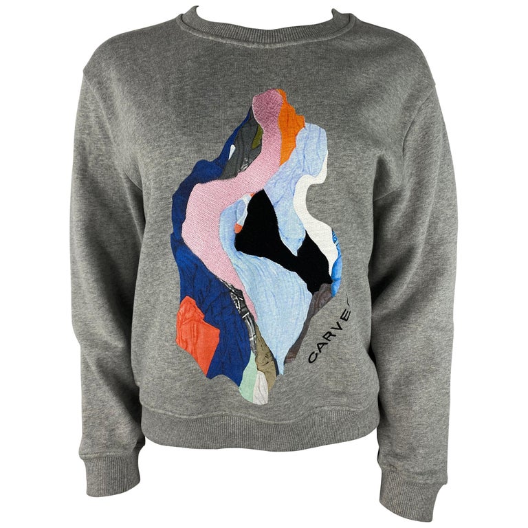 Carven Grey Sweatshirt Pullover Top, Size Medium For Sale at 1stDibs |  carven sweatshirt