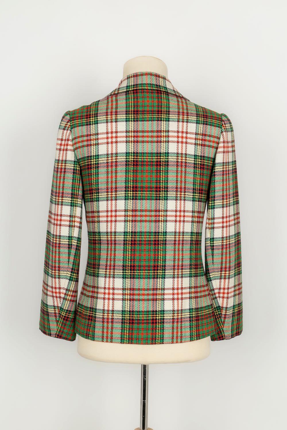Carven Haute Couture Anzug aus Wolle und Seidenfutter, 1960 im Angebot 1