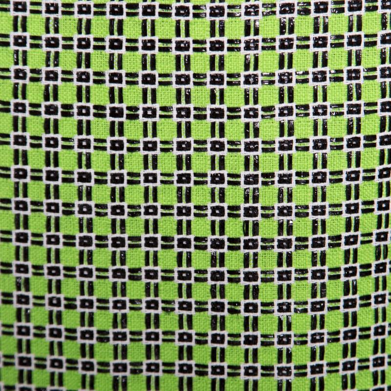 Women's Carven Kiwi Green Textured Checkered Pencil Skirt S