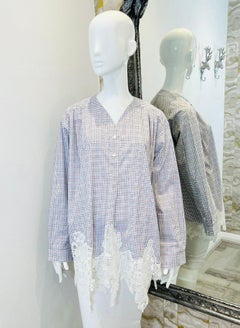 Camicia in cotone con bordi in pizzo di Carven