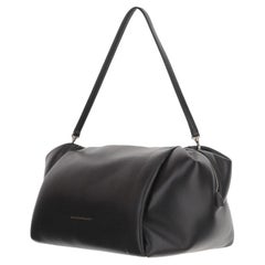 Carven Leather Shoulder Bag — Black