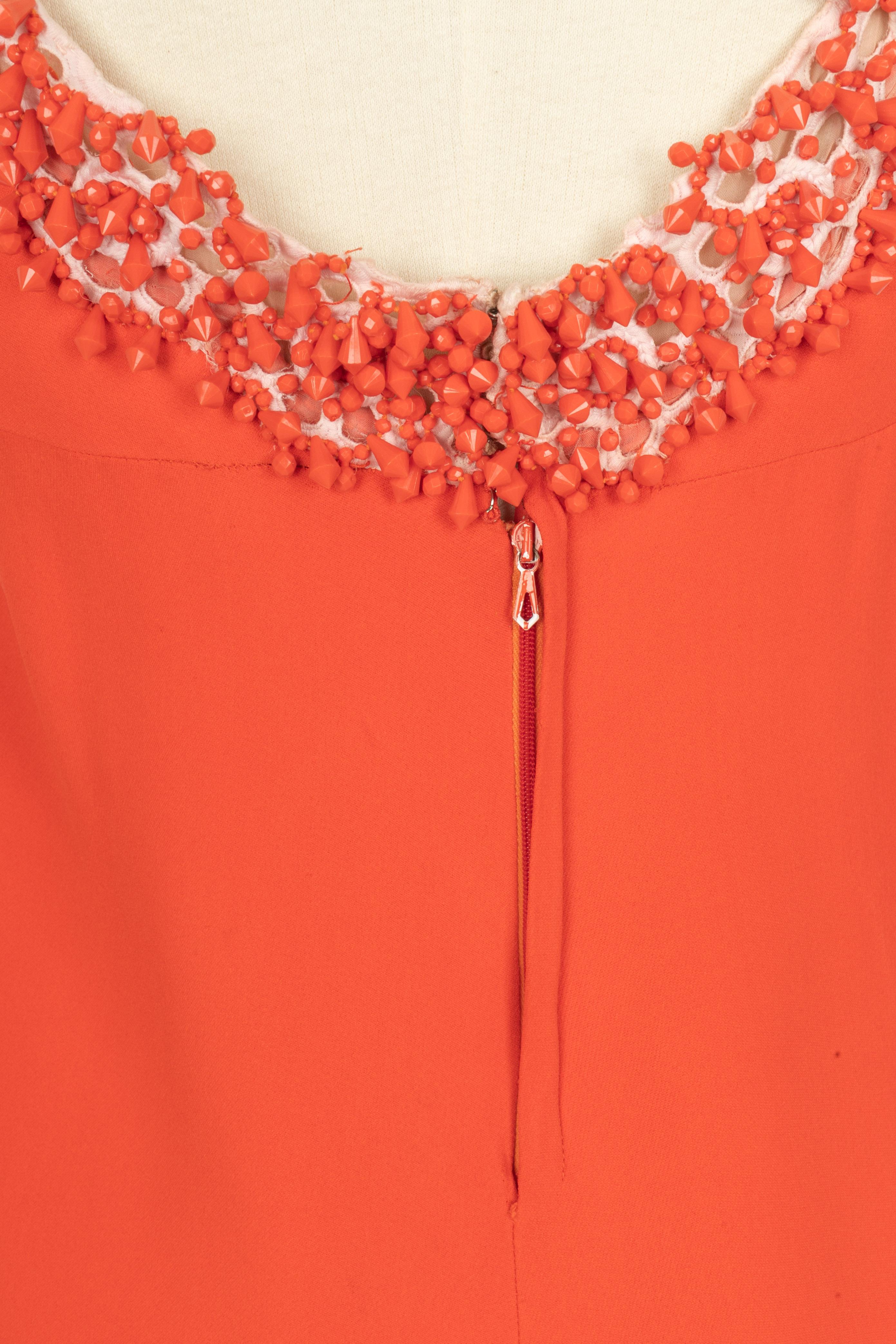 Carven Perlenkleid 1960er Jahre im Angebot 2