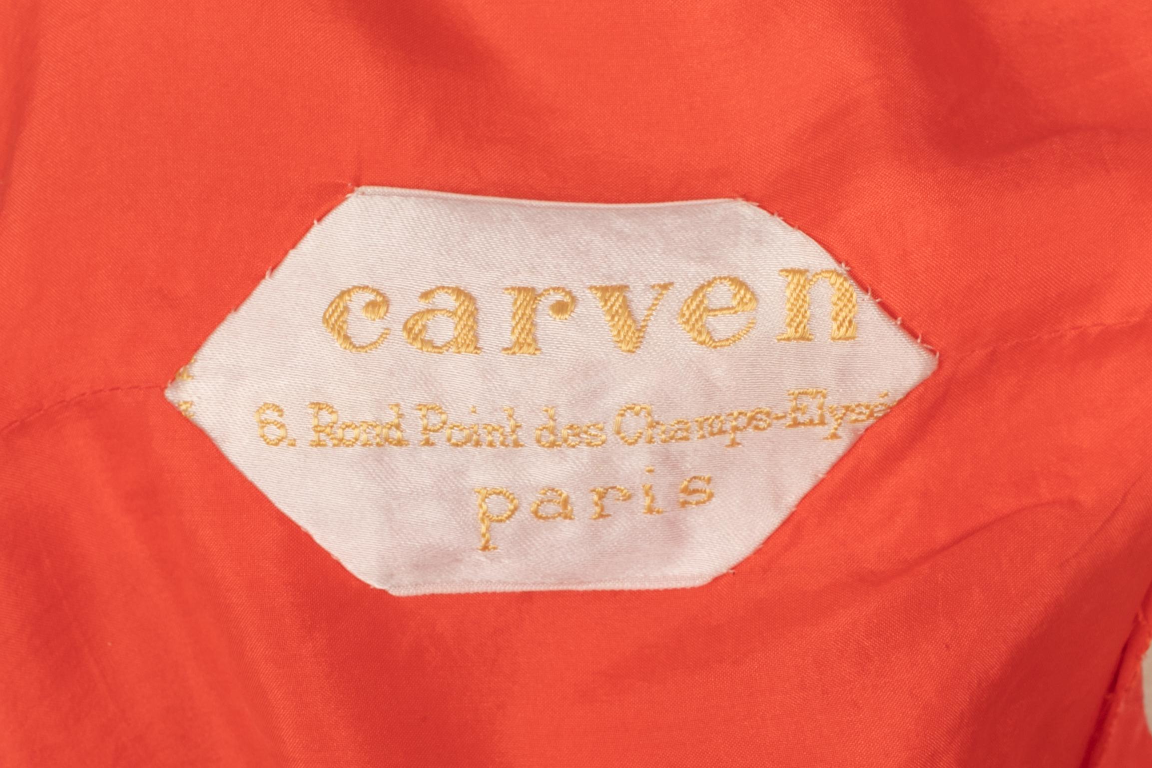 Carven Perlenkleid 1960er Jahre im Angebot 4
