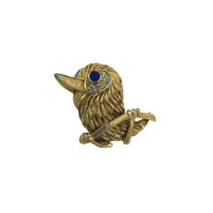 Carven Vintage Bird Brooch 1980s