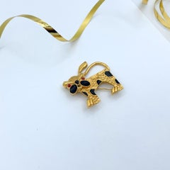 Carven Vintage Cat Brooch 1980s
