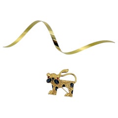 Carven Vintage Cat Brooch 1980s