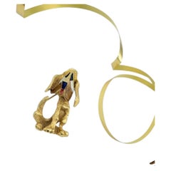 Carven Vintage Dog Brooch 1980s