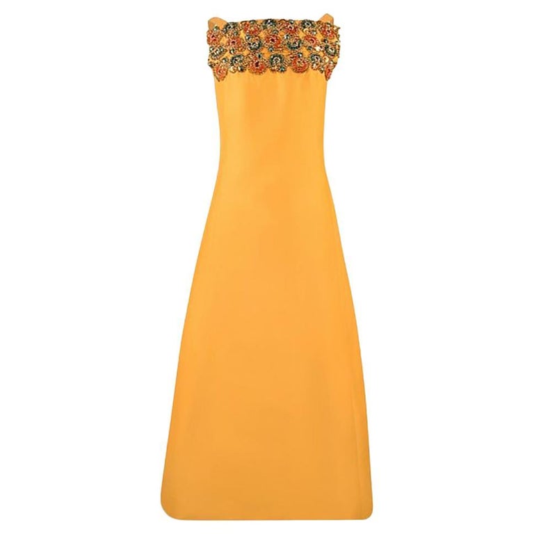 CARVEN VINTAGE ORANGE DRESS France, 1960s. For Sale at 1stDibs | carven  france, 60s orange dress, orange 60s dress