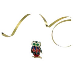 Carven Vintage Owl Brooch 1980s