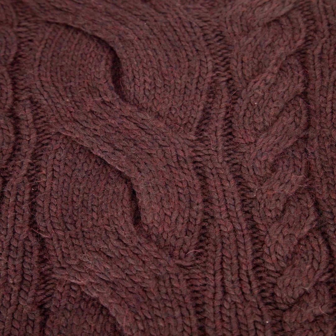 Black Carven Wine Cable Knit Jumper Size S For Sale