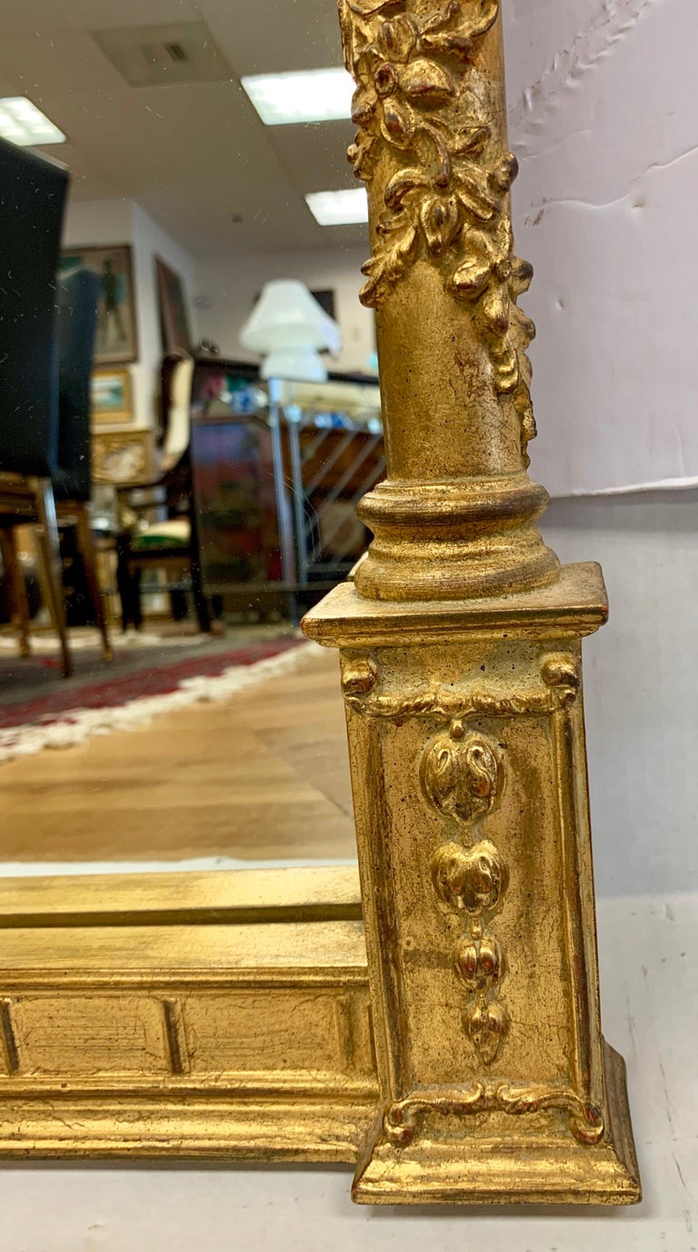 Carvers Guild Gold Giltwood Arched Niche Mirror at 1stDibs