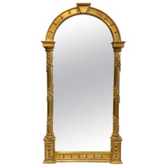 Carvers Guild Gold Giltwood Arched Niche Mirror