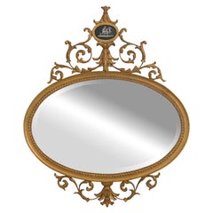CARVERS GUILD Oval Louis XV Gold Frame Wall Mirror
