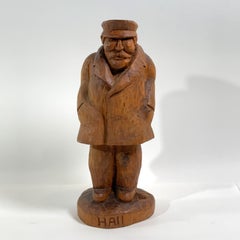 Carving of Sea Captain "Hall"