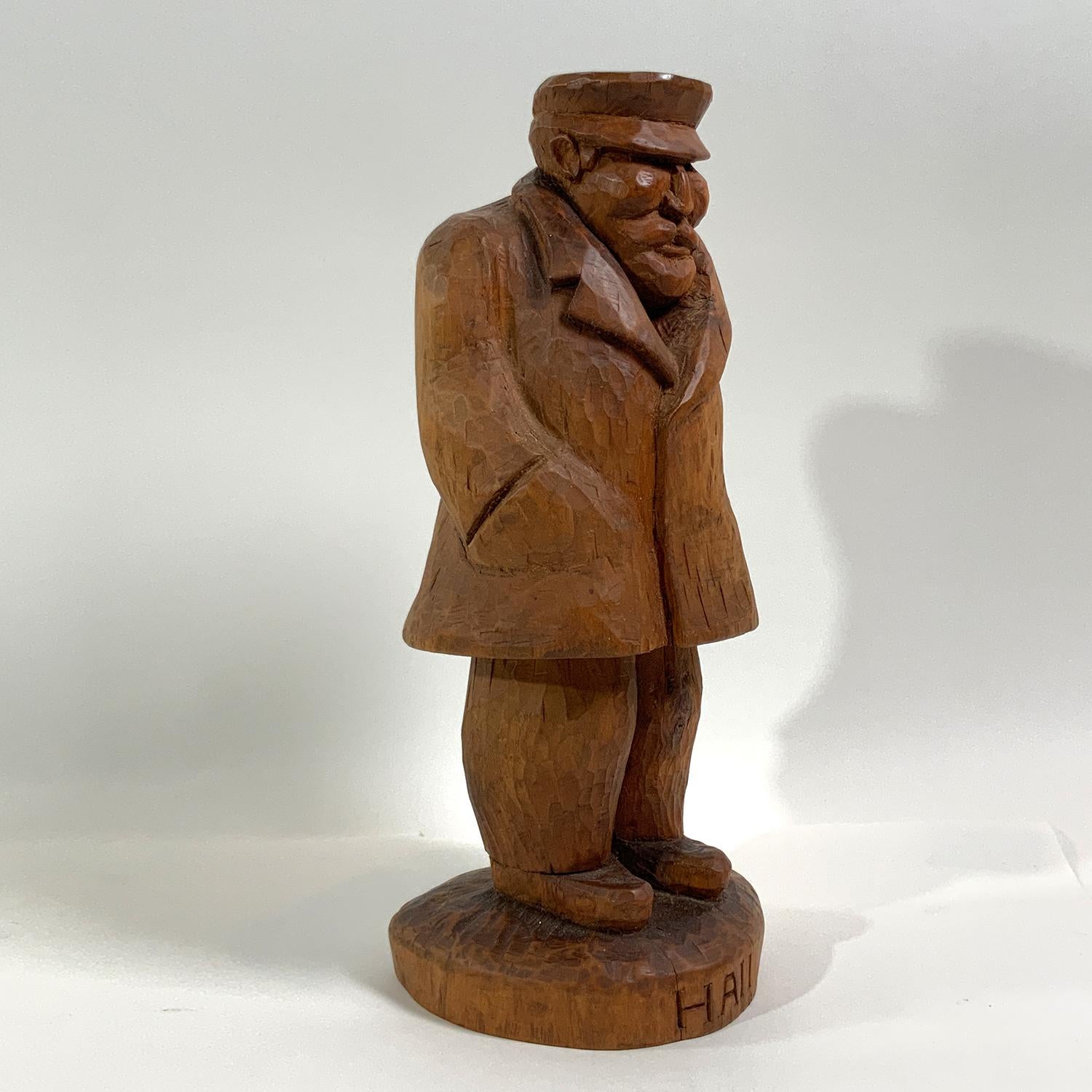 Carving of Sea Captain 